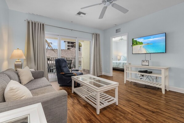Living area - Harbour House at the Inn Unit 205 by RedAwning (Fort Myers Beach)
