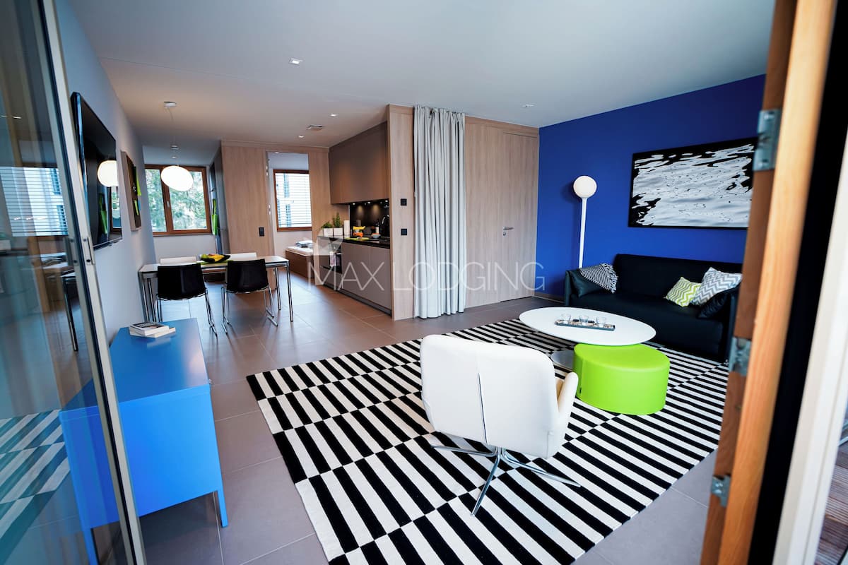 Apartamento | 1 dormitorio, caja fuerte, sistema de insonorización