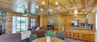 Cabin on Lake Raymond Gary w/ Dock, Grill & Views!