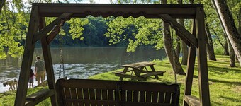 Riverside Retreat on 425' of Allegheny River frontage with large, flat area  