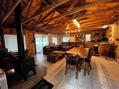 Riverside Retreat on 425' of Allegheny River frontage with large, flat area  