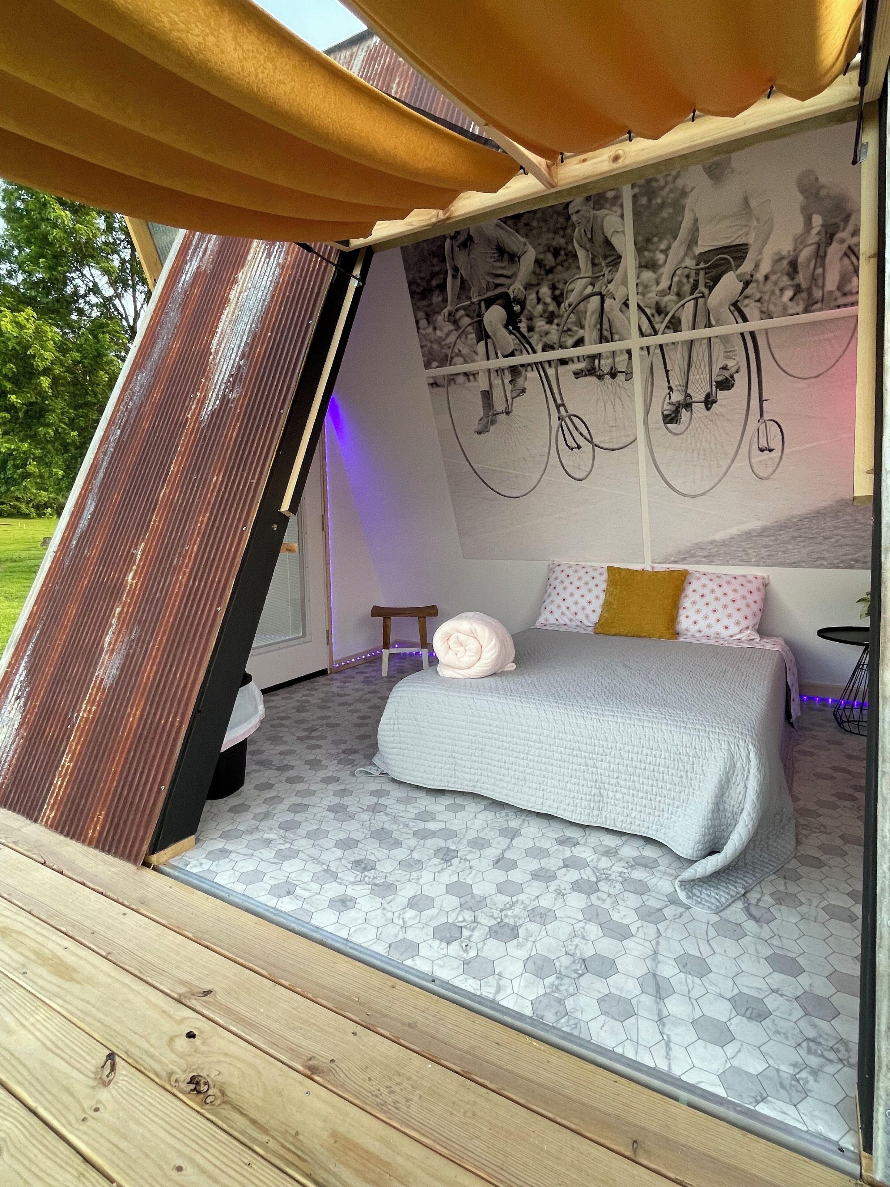 The Penny Farthing A-Frame Glamping Unit