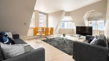 Superior Apartment, Private Bathroom, City View | Lounge