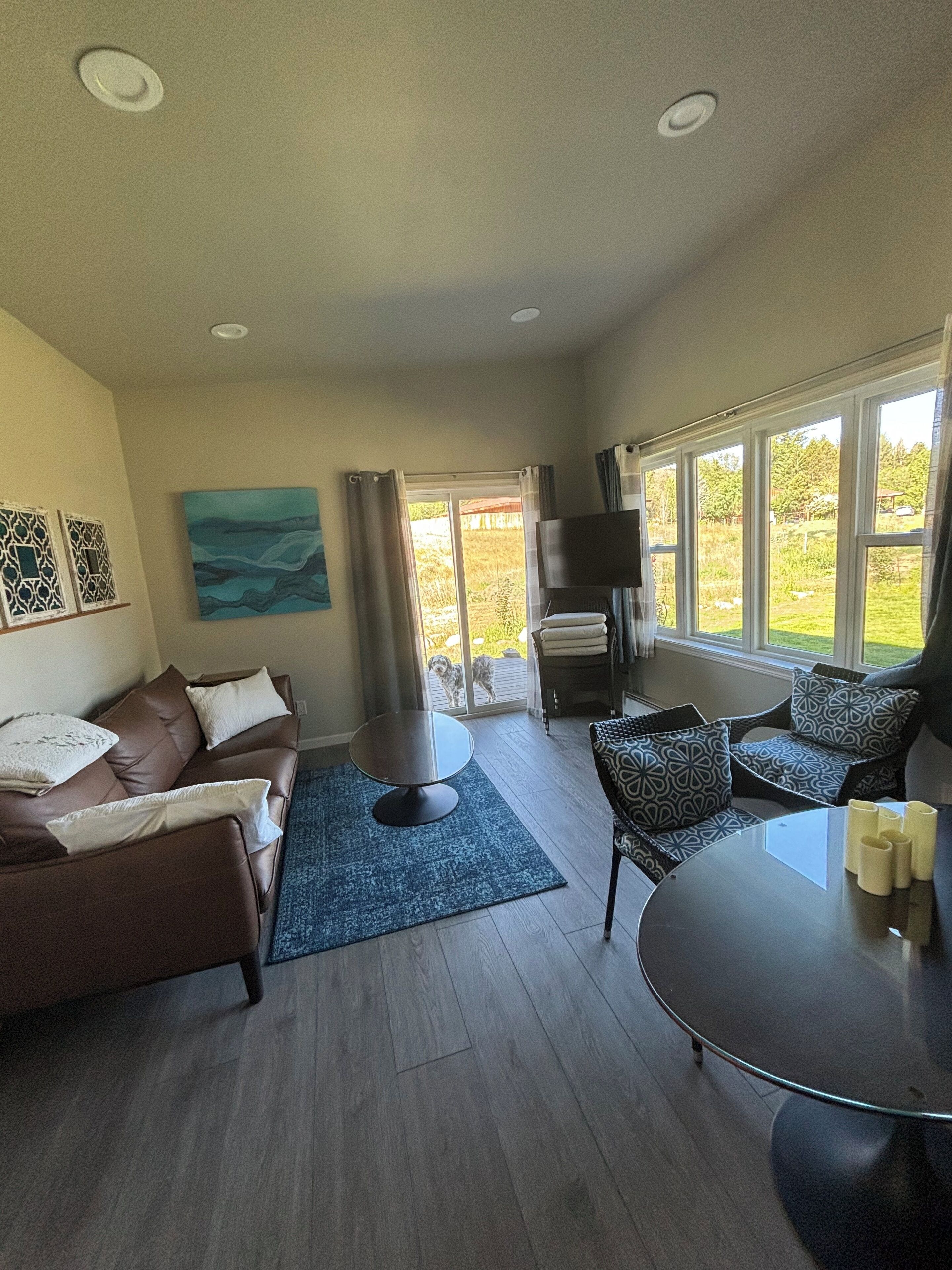 Sunflower Resort Arnica Cabin | Living area | Flat-screen TV, toys