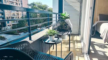 Superior Triple Room, 1 Bedroom, Balcony, City View | Property grounds