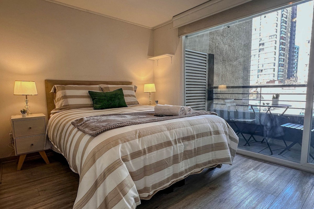 Studio | 1 Schlafzimmer, hochwertige Bettwaren, Betten mit Memory-Foam-Matratzen