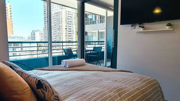 Superior Quadruple Room, 1 Double Bed with Sofa bed, Balcony, City View | 1 bedroom, premium bedding, memory foam beds, individually decorated