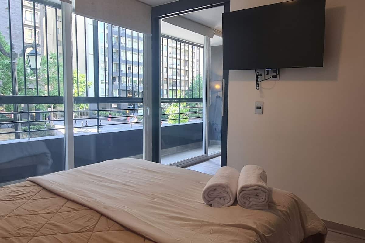 Apartment | 1 Schlafzimmer, hochwertige Bettwaren, Betten mit Memory-Foam-Matratzen