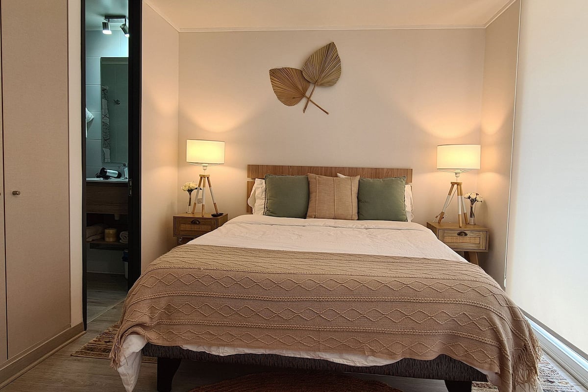 Studio | 1 Schlafzimmer, hochwertige Bettwaren, Betten mit Memory-Foam-Matratzen