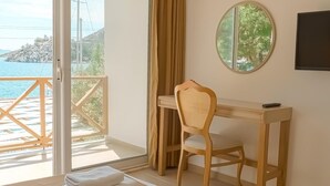 Kahden hengen deluxe-huone, parveke, merinäköala