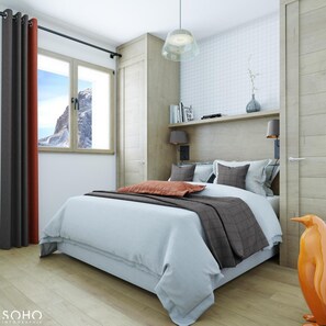 2 bedrooms, free WiFi, bed sheets - Fitness, swimming pool, sauna, hammam, terrace, balcony, tv, ski locker, 47-51m², Samoëns (Samoëns)