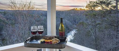 屋外ダイニングエリア