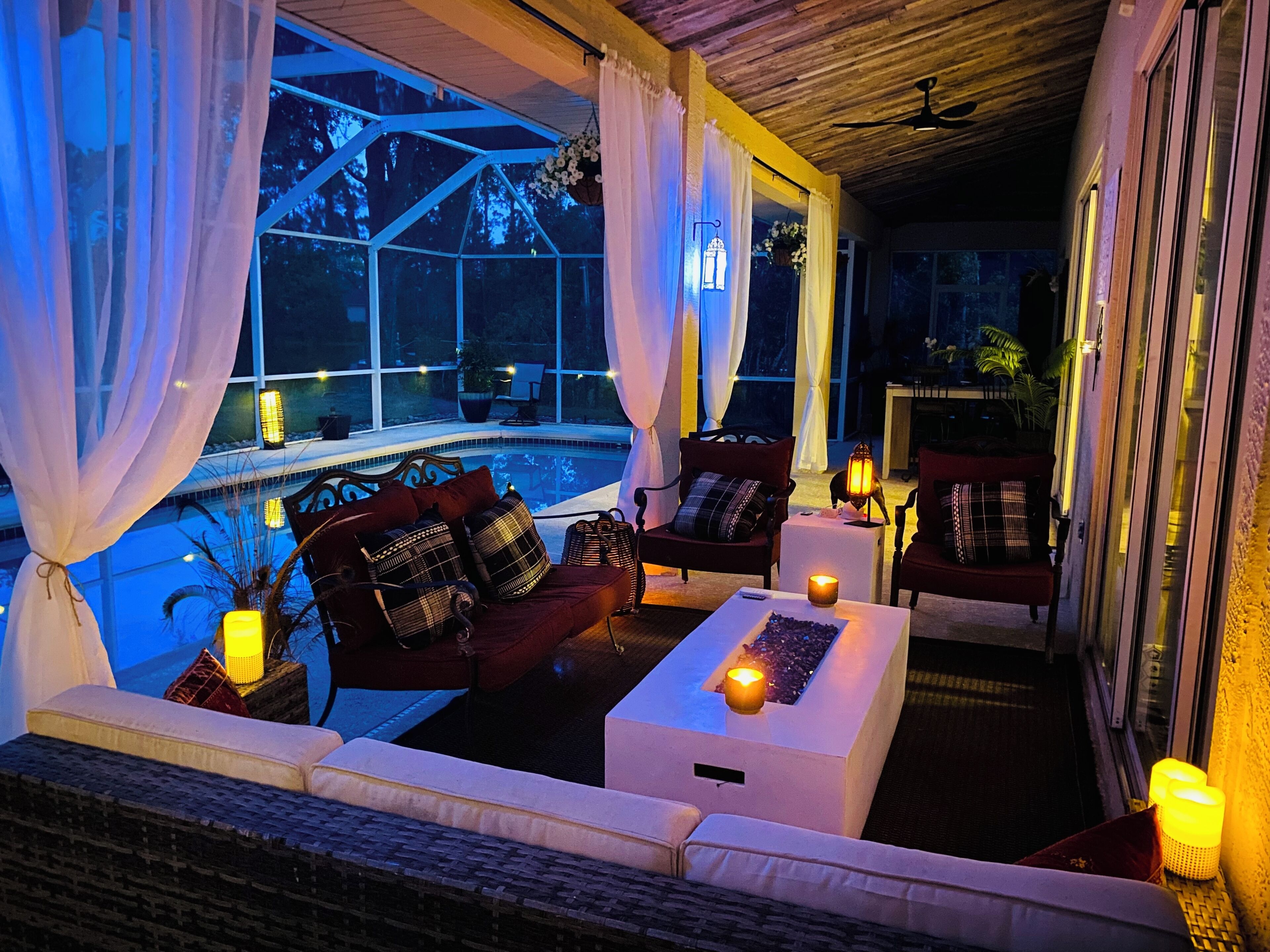 Piscine extérieure, piscine chauffée