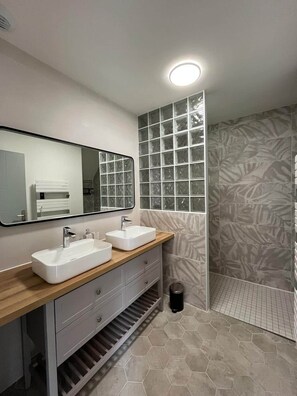 Shower, hair dryer, toilet paper - Elegant 1930s house 180m2 (Dernancourt)