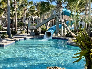 A heated pool - Movie Nights! Hogwarts, Frozen & Mickey! Waterslide Near Disney! 9117 (Champions Gate)