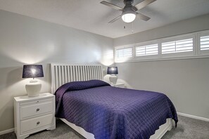 2 bedrooms, iron/ironing board, travel crib, free WiFi