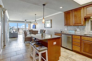 Interior - Gulfstream Condos Unit 214 | Beachfront Balcony | Pool, Hot Tub (Corpus Christi)