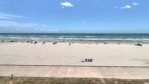 在海滩