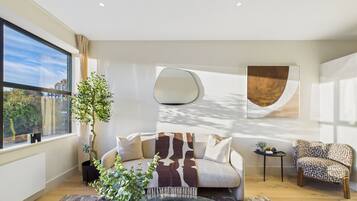 Apartment, 2 Bedrooms | Living area | 45-inch Smart TV with digital channels, Netflix, streaming services