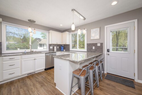 New! Remodeled waterfront home in Portage Lakes! Close to Everything! 