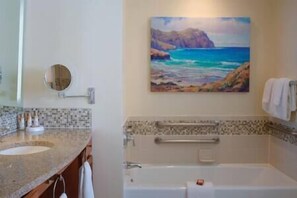 Shower, hair dryer, towels, soap - 2 BEDROOM MARRIOTT  WAIOHAI BEACH CLUB-SUITE-KOLOA (Koloa)