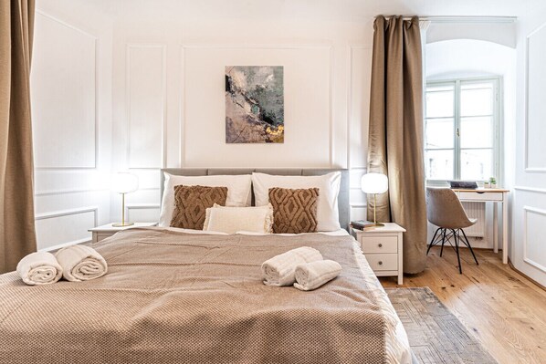 1 soveværelse, skrivebord, strygejern/strygebræt, gratis Wi-Fi