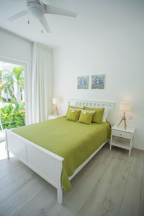 Deluxe Apartment, 1 Bedroom, Balcony, Pool View | Premium bedding, individually decorated, individually furnished - Xeliter Playa Coral Bavaro (Punta Cana)