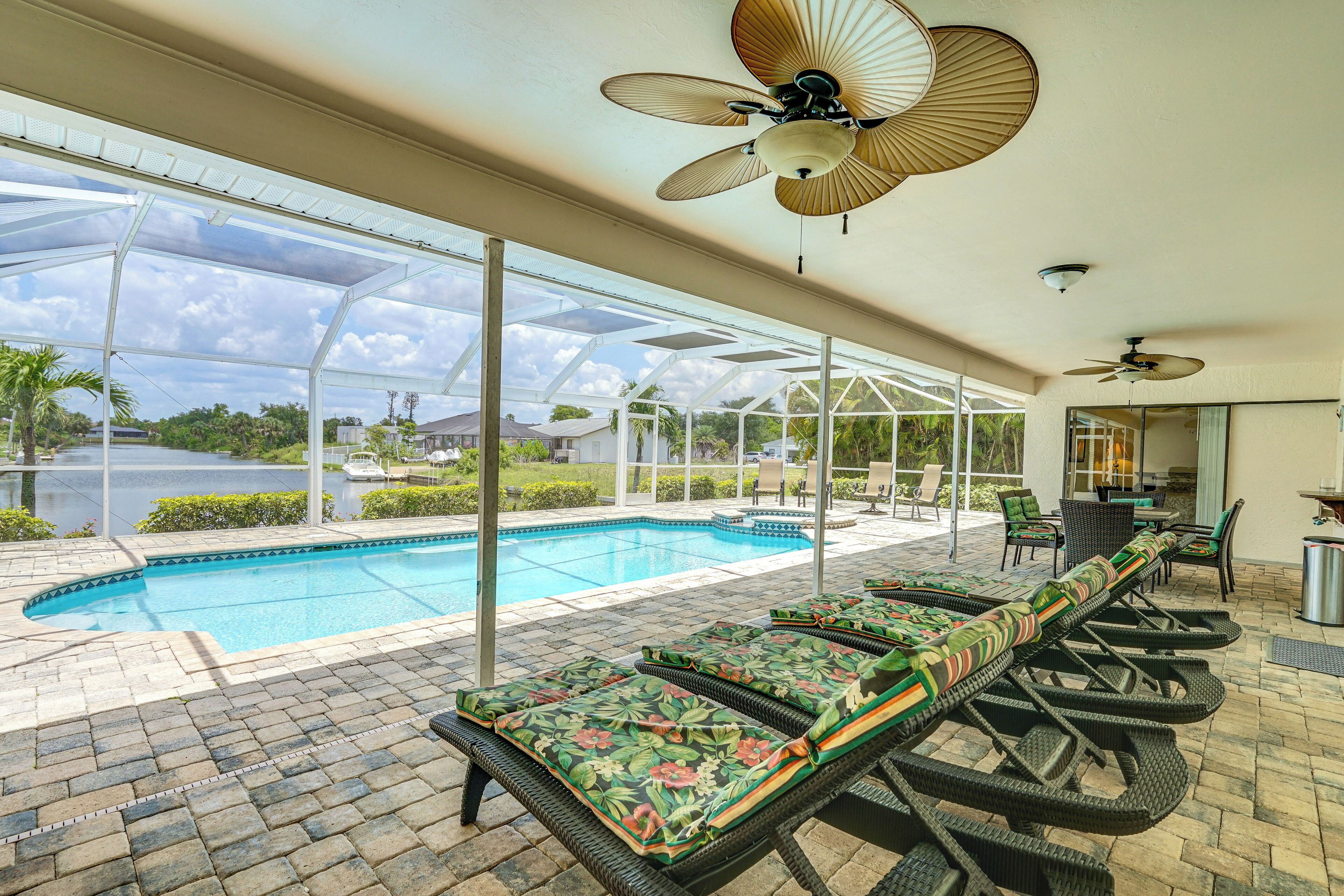 Pet-Friendly Cape Coral Home w/ Lanai + Water View