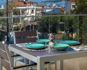 Balcony view - Aura Luxury Suites - Olympiada Cozy Getaways (Aristotelis)