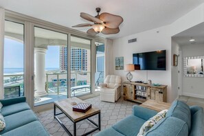 Smart TV, DVD player, books, video library