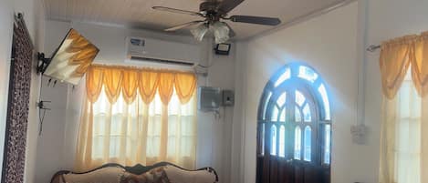 Cottage | Living area | 43-inch Smart TV with cable channels, pay films