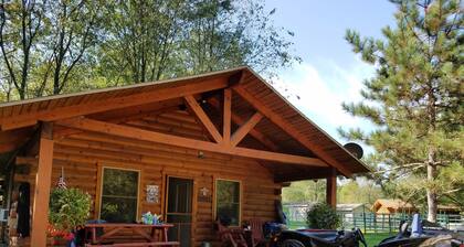 Perfect for Families & Friends, Pet Friendly, Horse Theme, Log Cabin, Fireplace