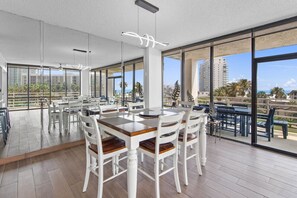 Dining - Oceanfront Haven with SpaceX Views (South Padre Island)