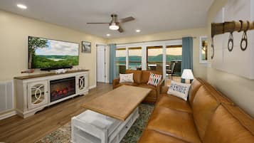 Smart TV, fireplace, printers