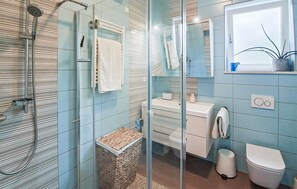 Shower, hair dryer