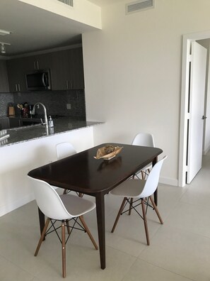 Dining - Modern building, centrally-located condo,2 bedrooms/2 bathrooms, parking space.  (Doral)