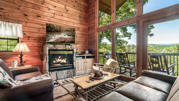 Smart TV, fireplace, video games