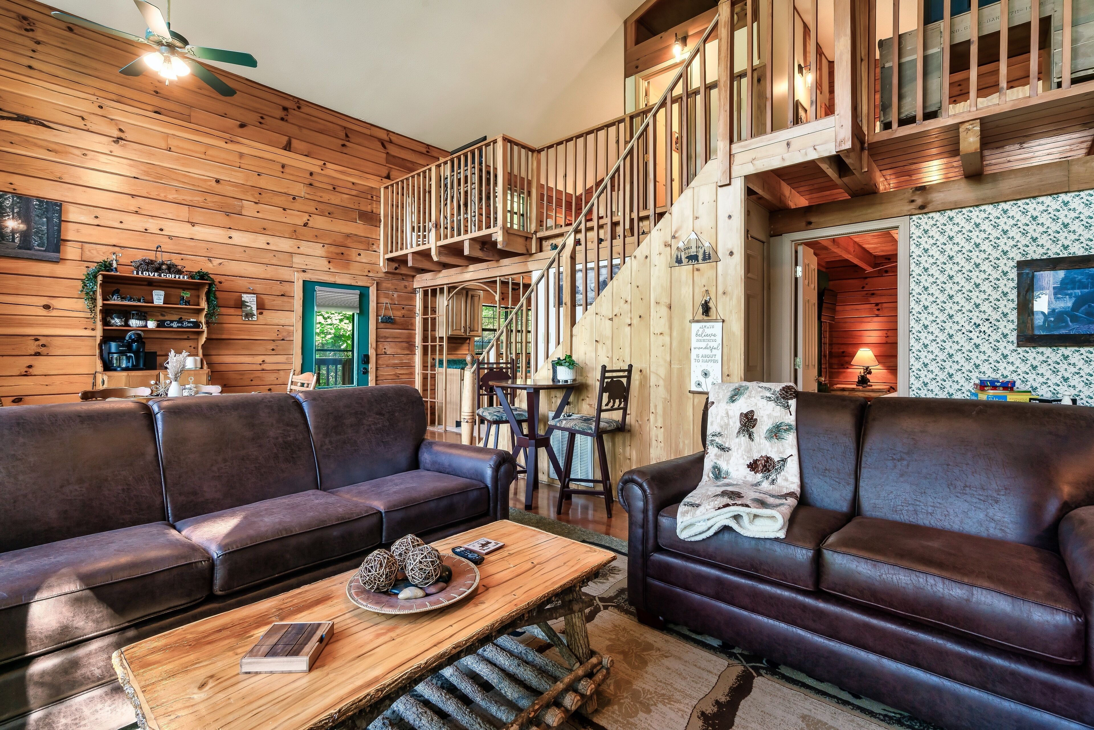Smart TV, fireplace, video games