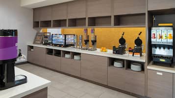 Free daily buffet breakfast