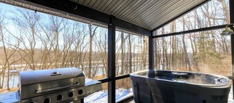 Scenic New Paltz Escape: River Views, Hot Tub & Deck | Dream House in the Gunks