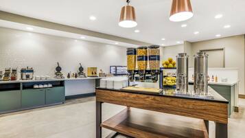 Free daily buffet breakfast