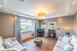 TV, fireplace - 3 Bed Cottage - Sleeps 6 - Garden - Parking - Wifi (Dumfries)
