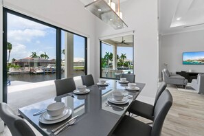 Dining - New Construction, Immaculate Canal Home; Wide Water Views, Pool, Spa, Dock & More ~Great Location! (Marco Island)