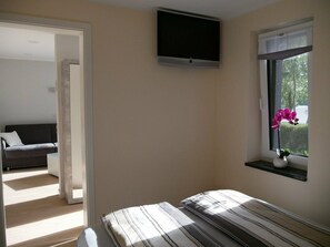 1 makuuhuone, vuodevaatteet