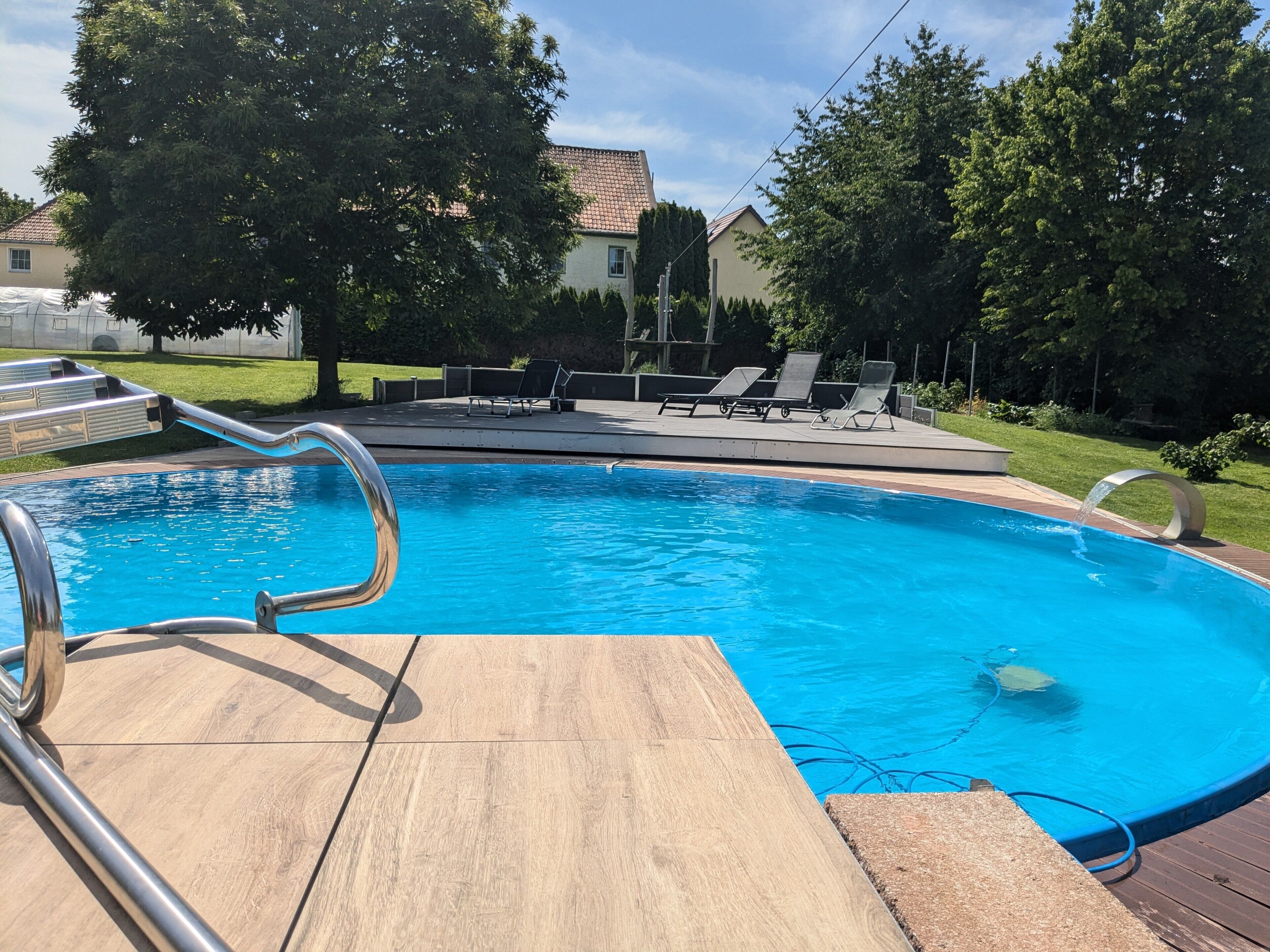 Una piscina riscaldata