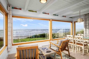 Interior - Magnificent Oceanfront Retreat, Pet Friendly, Single Level, Deck and Fire-Pit w/ Views, EV Charging (Rockaway Beach)