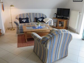 TV, DVD player, stereo