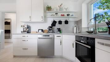 Fridge, oven, stovetop, dishwasher