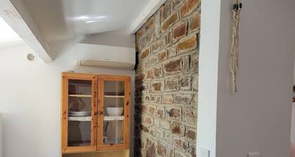 Apartment in villa on shady plot, near Bastia town center, parking.