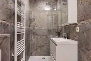 Shower, hair dryer